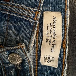 Abercrombie & fitch-the ankle straight ultra high rise